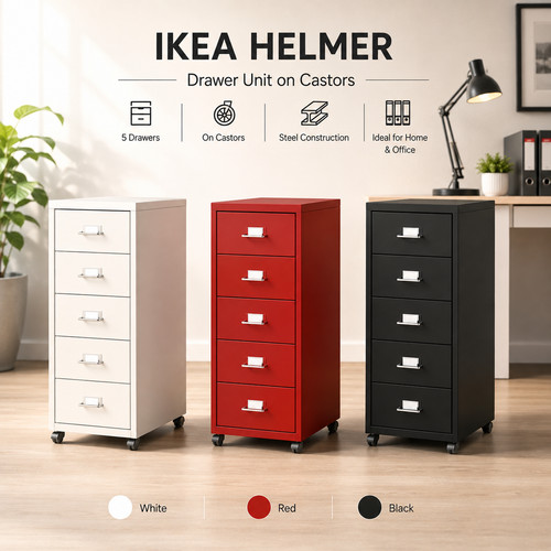 Ikea helmer metal - metal, 5