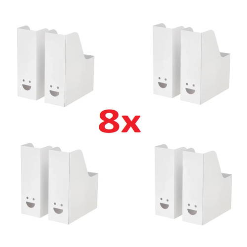 Ikea tjabba white magazine - 8x,